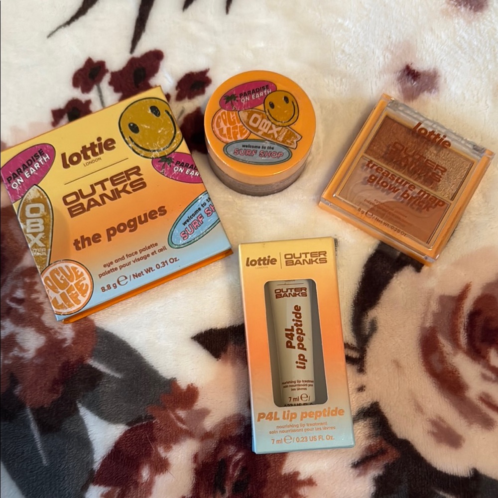 Lottie London, Outer Banks Skincare Set - Orange and Brown